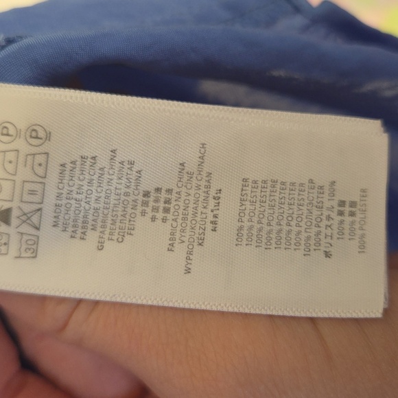 Michael Kors Blouse M Royal Blue Button-Up Blouse - Picture 8 of 8